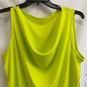 Worthington chartreuse blouse